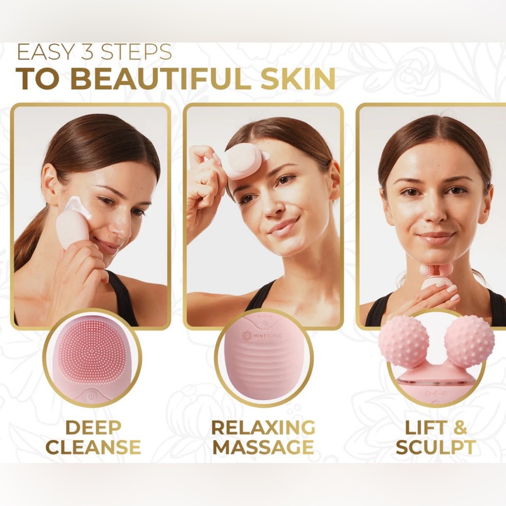 MINTBIOLOGY MintSonic V Lift: Cleanser, Roller & Sculptor NEW - Picture 5 of 12